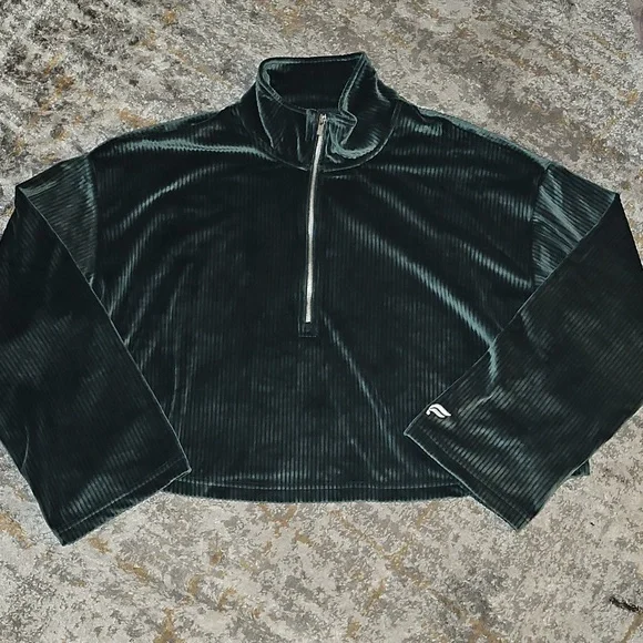 Fabletics Plush Rib Half Zip Sweatshirt 1X/XXL - Picture 6 of 10